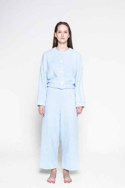 Blue Terry Towelling Set